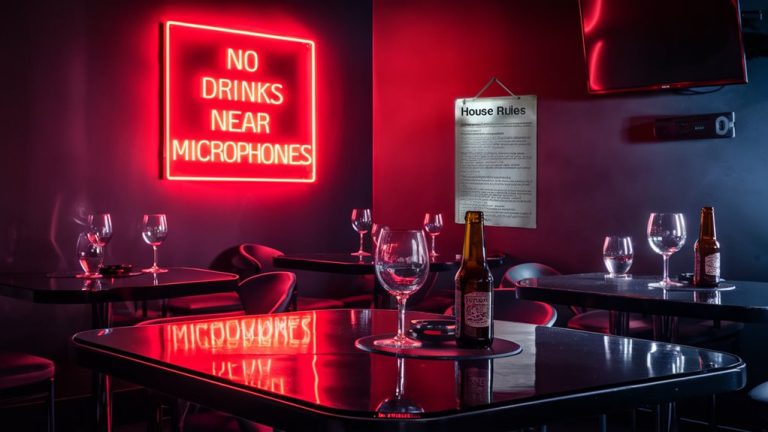 follow karaoke bar guidelines