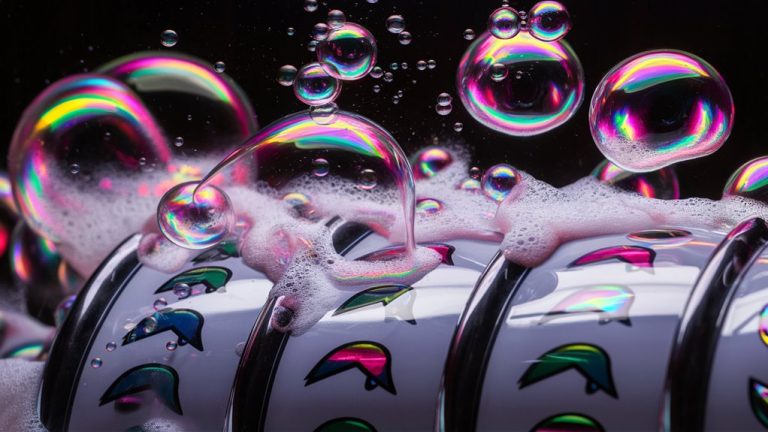 bubbly slot machine action