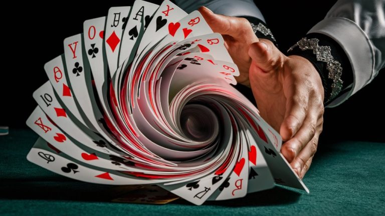dealing cards with energy