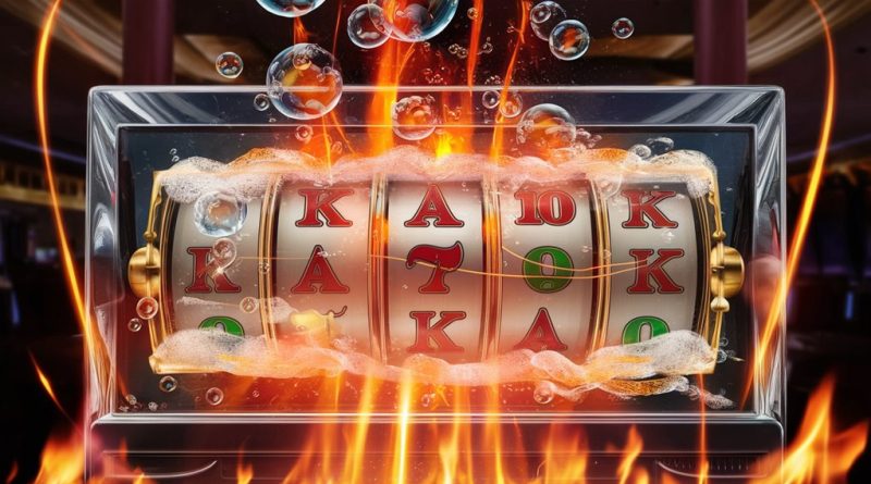 flaming slot machine bubbles