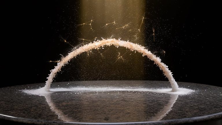 forces accelerate through dust