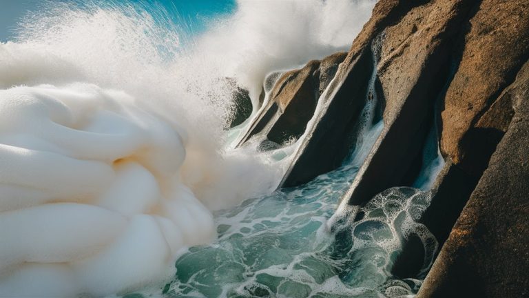 frothing waves create energy