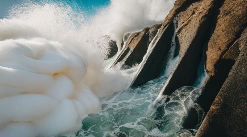 frothing waves create energy