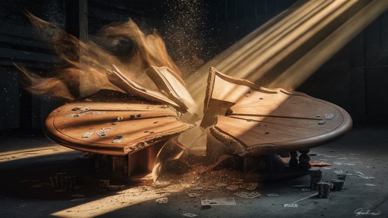 glowing dust creates success