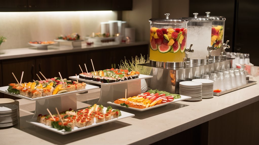 organize meals and beverages