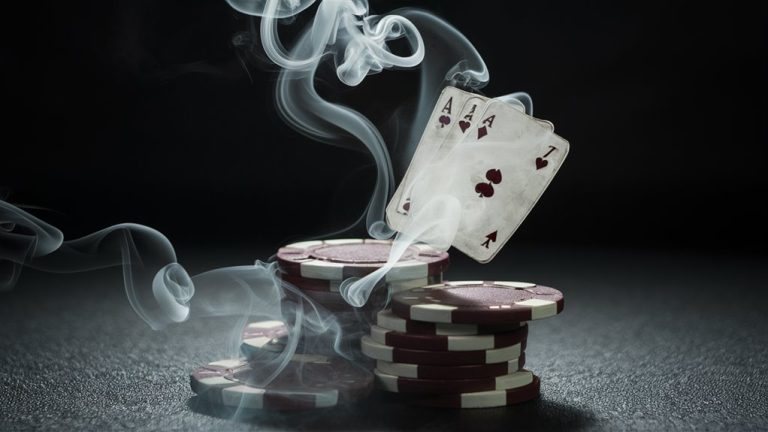 poker game smoke bending