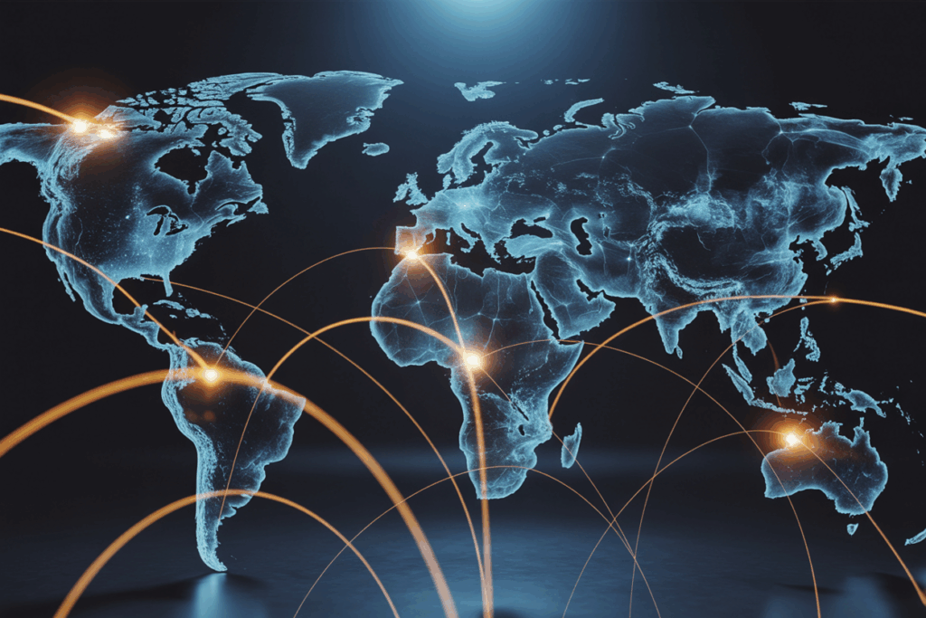 전 세계 데이터 네트워크를 연결하는 디지털 지도
